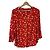Autre Marque Laura Ashley Viskosebluse mit rotem Blumenprint Weiß