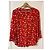 Autre Marque Laura Ashley Viskosebluse mit rotem Blumenprint Weiß - Ansicht 2