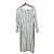 Autre Marque Vestido midi a rayas Lautreamont Negro Blanco