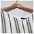 Autre Marque Vestido midi a rayas Lautreamont Negro Blanco - vista 3