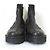 Autre Marque Yohji Yamamoto Leder Brogue Chelsea Boots Schwarz - Ansicht 3