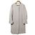 Autre Marque United Arrows Green Label Relaxing Abrigo sin cuello de mezcla de angora Beige