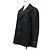 Autre Marque Comme des Garcons Abrigo Pea Coat de lana de doble manga Negro - vista 12