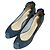 Autre Marque Décolleté aperte Odette e Odile in camoscio Blu - vista 2