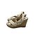 Sandali wedge espadrilles in pelle Monogram Empreinte Louis Vuitton Ivory Donna EU 40 con dust bag Bianco Beige