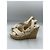Sandali wedge espadrilles in pelle Monogram Empreinte Louis Vuitton Ivory Donna EU 40 con dust bag Bianco Beige - vista 2