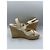Sandali wedge espadrilles in pelle Monogram Empreinte Louis Vuitton Ivory Donna EU 40 con dust bag Bianco Beige - vista 9