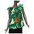 Top Dolce & Gabbana de lentejuelas con estampado tropical de piña Blanco Verde
