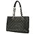 Borsa Tote Chanel in pelle di vitello martellata nera Nero