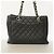 Borsa Tote Chanel in pelle di vitello martellata nera Nero - vista 11