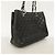 Borsa Tote Chanel in pelle di vitello martellata nera Nero - vista 2