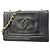 Borsa a tracolla Chanel in pelle d'agnello nera Nero