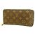 Louis Vuitton Monogram Zippy Wallet Brown