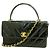 Borsa a tracolla con catena Chanel V-Stitch Nero