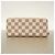 Louis Vuitton Damier Azur Portefeuille Clemence Long Wallet Bianco - vista 8