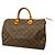 Borsa Louis Vuitton Monogram Speedy 35 Marrone