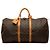 Louis Vuitton Brown Monogram Keepall 55 Marrone
