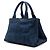 Borsa Tote Prada in Denim Blu Canapa Logo - vista 2