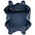 Borsa Tote Prada in Denim Blu Canapa Logo - vista 4