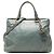 Borsa Satchel Prada Blue Vitello Shine Blu chiaro