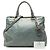 Borsa Satchel Prada Blue Vitello Shine Blu chiaro - vista 7
