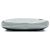 Clutch Chanel in vitello metallizzato argento con chiusura kiss lock - vista 3