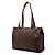 Céline Celine Brown Macadam Coated Canvas Tote Braun Dunkelbraun - Ansicht 2