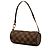 Louis Vuitton Brown Damier Ebene Papillon Pochette Marrone - vista 2