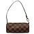 Louis Vuitton Brown Damier Ebene Papillon Pochette Marrone