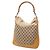 Bamboo Borsa Satchel Gucci in tela GG beige con manico in bambù e Web - vista 2