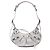 Balenciaga Silver Sparkling Fabric Motocross Le Cagole XS Argento