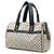 Louis Vuitton Gray Monogram Mini Lin Josephine GM Marrone Grigio - vista 2