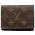 Tarjetero Louis Vuitton Brown Monogram Envelope Castaño