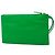Pouch Bottega Veneta in pelle verde con tasca zip - vista 2