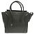 Céline Celine Micro Luggage Tote in pelle di vitello nera Nero