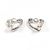 Tiffany & Co Orecchini a clip Tiffany Open Heart Elsa Peretti Argento - vista 2
