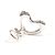 Tiffany & Co Orecchini a clip Tiffany Open Heart Elsa Peretti Argento - vista 4
