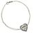 Tiffany & Co. Bracciale a doppia catena con ciondolo Return to Heart Argento