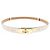 Hermès Hermes Kelly Garden Party 18mm Gürtel Weiß