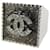 Chanel Ring Grau und Silber Braun