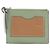 Monedero Loewe de piel de becerro verde