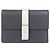 Loewe C660S86X05 Leder Tri-Fold Geldbörse Silber Marineblau
