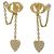 Autre Marque Orecchini a lobo Christian Dior CD Navy E3704WOMCY D'oro