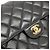 Sac à épaule Chanel 06303 en cuir noir - vue 3