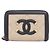 Chanel 81459 Coin Purse Schwarz Beige
