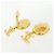 Orecchini a clip Chanel Gold and White Bianco D'oro - vista 3