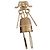 Spilla Chanel Runway Gold-Tone Sewing Lady D'oro