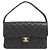Chanel Handtasche aus schwarzem Lammleder