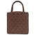 Borsa Chanel in pelle di vitello martellata marrone - vista 2