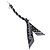 Accessorio Charm per Borsa Louis Vuitton LV Bandana Nero Argento